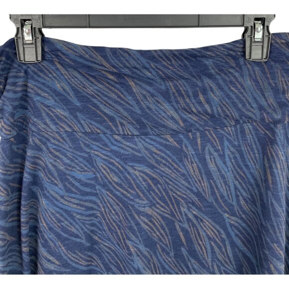 Horny Toad & Co Chaka Skirt Womens Size M Blue Tencel Organic Cotton Knit Skirt - Picture 3 of 8
